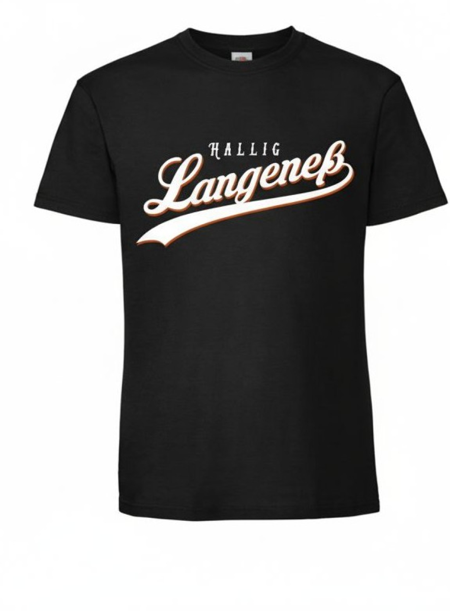 T-Shirt - Hallig Langeneß - Schwarz